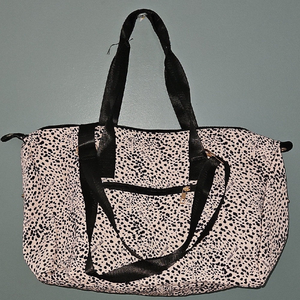Elegant Black and Cream Women's Tote Bag Never Used
